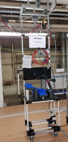 20180913_140404 Lean Manufacturing trolley for automotive industry