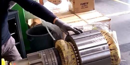 positionin a rotor into a stator housing with unmatched accuracy with an INDEVA manipulator