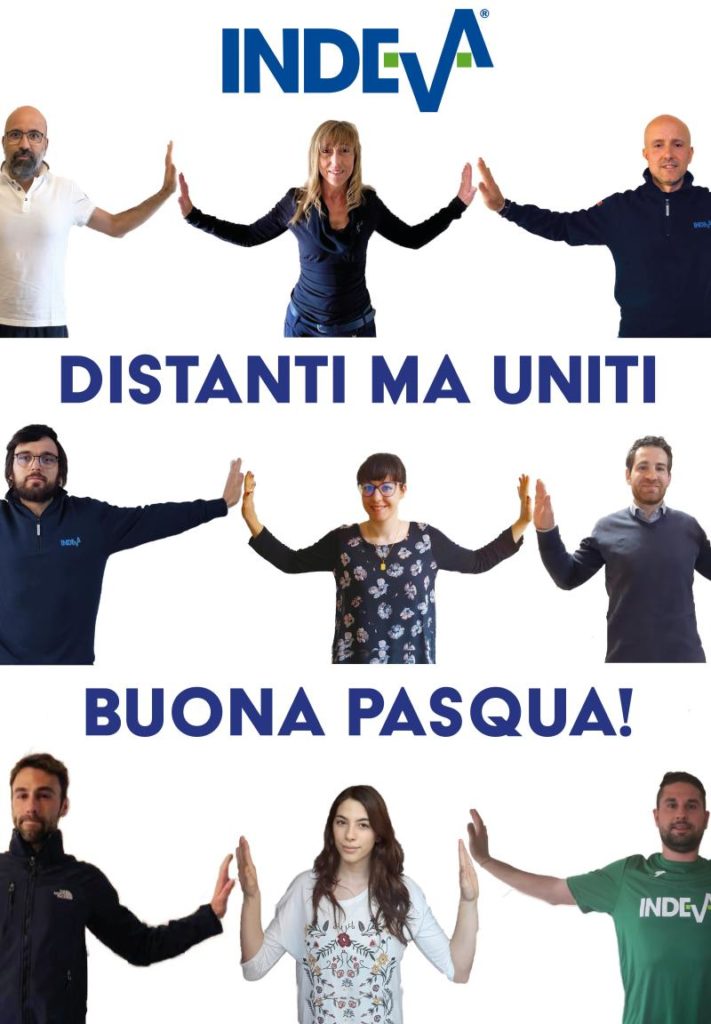 EASTER 2020-Scaglia Indeva people are united to work together even if at distance