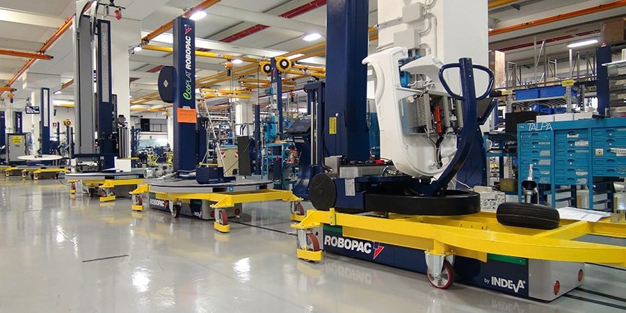 Aetna-Robopac-stabilimento-Smart-Factory-02 Smart FActory at Robopack factory withthe AGV INDEVA