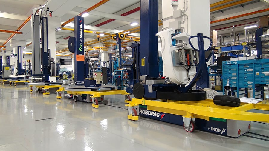 Aetna-Robopac-stabilimento-Smart-Factory-02 Smart FActory at Robopack factory withthe AGV INDEVA